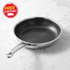 Greenpan Premiere Max Hybrid Stainless-steel Ceramic Nonstick Fry Pans New. Price: $89.90.
