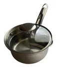 Wearever Stainless Steel 1 Qt Sauce Pan With Glass Lid & Dual Pour Spouts Used. Price: $23.00.