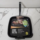 Symphony 9-INCH Seasoned Black Grill Pan ESSC-3523 Carbon Steel, Non-stick New. Price: $39.87.