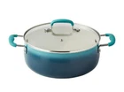 Pioneer Woman Teal Ombre Nonstick 5 Quart Dutch Oven Pot With Lid New. Price: $48.00.