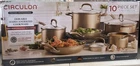 Circulon Premier Professional 10-PIECE Non-stick Cookware Set, Anodized Aluminum New. Price: $265.00.