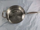 Cuisinart Stainless Steel Sautee Pan 3.5 Qt. 3.3 Liter 7335-26HG Induction Ready Used. Price: $23.95.
