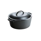 Lodge 5QT Cast Iron Dutch Oven: Preseasoned, Tarnish & Rust-resistant, New. Price: $38.99.
