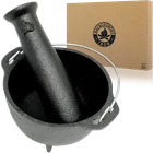 Backcountry Iron 4.75 Inch Cast Mortar And Pestle Set 2 Cup Spice Grinder New. Price: $39.99.
