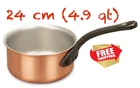 Falk Copper Cookware Classic Sauce Pan - Brand New 4.9 Qt 24CM Authentic Nwt. Price: $355.00.