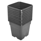 2 Gallon Re-usable 10 Pack Square Plastic Black Nursery Plant Flower Pots New. Price: $21.39.