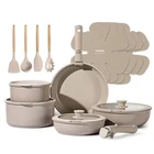 Carote Pots And Pans Set Stick, Cookware Pcs, Taupe New. Price: $215.01.
