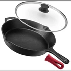 Cuisinel Cast Iron Skillet Lid 12" Frying Pan Glass Cover New Box !!!. Price: $53.99.