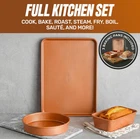 Gotham Steel True Value 20 Pc Nonstick Ceramic Cookware Set Copper Bakeware New. Price: $70.01.