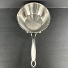 Cuisinart Quart Stainless Saucier Steel Sauce Pan 735-160P W/pour Spout Used. Price: $18.95.