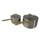 Greenpan Stanley Tucci Stainless-steel 4-PIECE Saucepan Set New. Price: $239.95.
