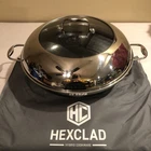 Hexclad 14" Hybrid Wok With Stainless Steel Lid Used. Price: $64.99.