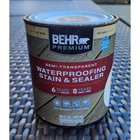 Behr Premium Semi-transparent Waterproofing Exterior Wood Stain And Sealer 30OZ New. Price: $10.00.
