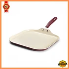 Tramontina Ceramaware 11-INCH Ceramic Nonstick Square Griddle Wine New. Price: $21.99.