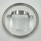 Ninja Foodi Neverstick Glass Pot Lid Only Stainless Steel Rim Inner 6 1/4 Used. Price: $19.00.
