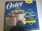 Oster 5PC Stainless Steel Dutch Oven With Lid & 3 Section Dividers 4 Qt New Open. Price: $21.95.
