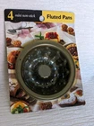 Bradshaw Fluted Pans Steel Baking Set Of 04381 Mini Non Stick Vintage New. Price: $23.95.
