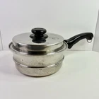 Saladmaster System 7 Surgical Steel Qt Steamer Strainer Only W Lid TP304-316 Used. Price: $49.99.