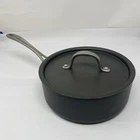 Calphalon Commercial Hard Anodized 1/2 Quart Saucepan 308 W/ Lid Usa 8782 Used. Price: $39.95.