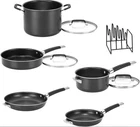Brand New Cuisinart Smartnest Nonstick Aluminum 9-PIECE Set Black. Price: $128.96.