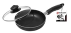 Bene Casa - Black Nonstick Aluminum Frying Pan With Glass Lid 6 In, New. Price: $23.12.
