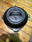 Lodge No 7 Cast Iron Dutch Oven Arc Logo Used. Price: $275.00.