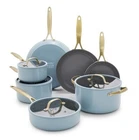 New Greenpan Jewel 11-PIECE Cookware Set Hard Anodized Nonstick. Price: $224.99.