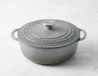 Le Creuset Cast Iron 2.75 Quart Shallow Round Dutch Oven Flint Oyster - New. Price: $249.97.
