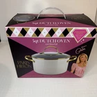 Paris Hilton 5 Qt Dutch Oven Nonstick Ceramic With Glass Lid Cookware Pot Pan New. Price: $24.99.