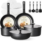 Carote 17PCS Pots Pans Set Stick, Cookware Detachable Handle, Non... New. Price: $69.53.