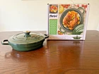 Parini 8 Cast Iron Grill Pan W/ Lid Enameled Green New Sealed. Price: $17.99.