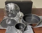 Hexclad Hybrid Cookware 5-PC Set W/ Lids 7QT, 1QT Pot & 12 Griddle Pan #6557 New. Price: $239.99.