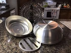 Vintage Mirro 2000M Aluminium Bun Warmer Steamer Rack 4PC Set W/ Vented Lid New. Price: $20.94.