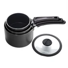 Tramontina Sauce Pan Set Gray Nesting Nonstick Heavy-gauge Aluminum 6-PIECE New. Price: $119.20.