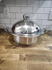 Silga Teknika 200428 Stainless Steel CM/11.5 Braiser & Dome Lid Made Italy New. Price: $189.00.