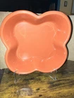 Chantal Stoneware Orange Clover Shaped (1)QUART Baking Dish Casserole 93-TV22-3 Used. Price: $25.00.