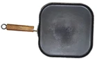 Vintage Mirro 1960S Usa 11 Square Aluminum Griddle Wooden Handle Cookware Pan Used. Price: $16.76.