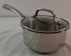 Cuisinart Qt Sauce Pan Glass Lid Stainless Steel Chef's Classic #8319-14 Used. Price: $24.00.