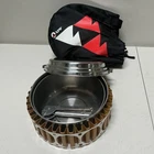 Msr Alpine Stainless Steel Set, Heat Exchanger, Lid/fry Pan, Pot Holder Used. Price: $59.95.