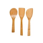 Imusa 3 Piece Bamboo Spoon Set For Asian Cuisine Cooking Tools Tan New. Price: $16.99.