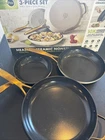 Greenpan Jewel Pro Hard Anodized Ceramic Nonstick 3-PIECE Fry Set- Used. Price: $39.99.