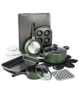Brooklyn Steel Co.venus Nonstick Aluminum 16-PC. Cookware Set Green. New. Price: $59.99.