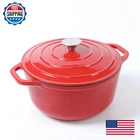 Hawok 5 Qt Enameled Cast Iron Dutch Oven Dia. 9.96 Inch Lid Red New. Price: $74.02.