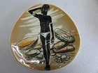 Australian Pottery Studio Anna Aboriginal With Stick Hand Painted Art Ceramic Used. Price: $103.68.