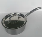 Cuisinart MCP19-16N 1.5 Qt Stainless Steel Saucepan W/ Lid Induction Ready Used. Price: $26.99.
