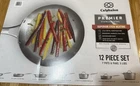 Calphalon Premier Stainless Steel 12 Piece Pan Set With Fry, Sauce, Stock Pots New. Price: $250.00.