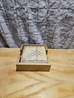 Coasters For Drinks, Set Of 4 Marble Absorbant Ceramic With Holder Used. Price: $19.95.