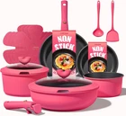 15PCS Pots Pans Set Non Stick, Cookware Toxic With Detachable Handle New. Price: $140.91.