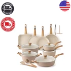 Healthy And Beautiful 26-PIECE Non-stick Ceramic Cookware Set Induction Ready New. Price: $324.89.