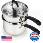 Cook Home 02655 Professional Double Boiler Saucepan 2-QUART 18-10 Stainless New. Price: $69.50.